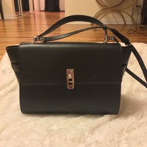 Henri Bendel Lizard Uptown Satchel